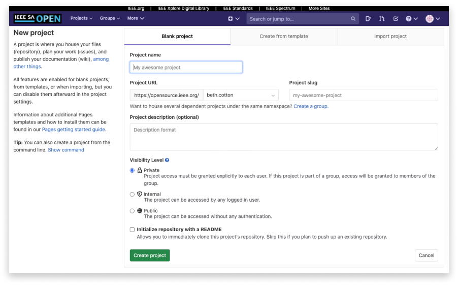 gitlab projects 1